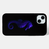 Coques Case-Mate iPhone Hippocampe bleu violet Black 4 Luxe (Verso (horizontal))