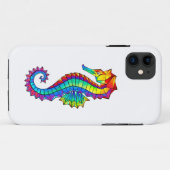 Coques Case-Mate iPhone Hippocampe polygonal arc-en-ciel (Dos (Horizontal))