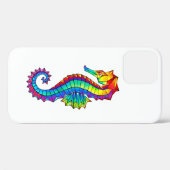 Coques Case-Mate iPhone Hippocampe polygonal arc-en-ciel (Verso (horizontal))