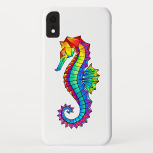 Case-Mate iPhone Case Hippocampe polygonal arc-en-ciel