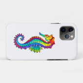 Coques Case-Mate iPhone Hippocampe polygonal arc-en-ciel (Dos (Horizontal))