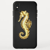 Coques Case-Mate iPhone Hippocampe Polygonal Or (Dos)