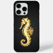 Coques Case-Mate iPhone Hippocampe Polygonal Or (Verso)