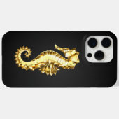 Coques Case-Mate iPhone Hippocampe Polygonal Or (Verso (horizontal))