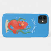 Coques Case-Mate iPhone Hippocampe pygmée de dessin animé mignon (Dos (Horizontal))