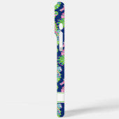 Coques Case-Mate iPhone Hippocampes à l'aquarelle Monogrammées (Verso / Gauche)