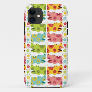 Coque Case-Mate Pour iPhone hippopie à fleurs rétro mignonne motif