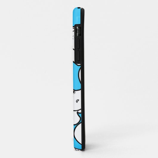 Coques Case-Mate iPhone Hippopotame bleu mignon (Dos/Gauche)