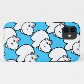 Coques Case-Mate iPhone Hippopotame bleu mignon (Dos (Horizontal))