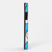 Coques Case-Mate iPhone Hippopotame bleu mignon (Dos/Droite)