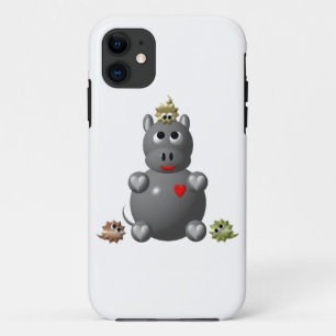 Case-Mate iPhone Case Hippopotame mignon avec des hamsters