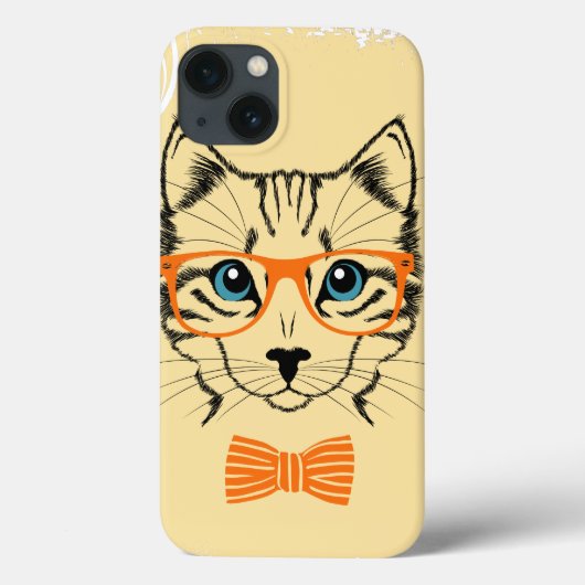Coques Case-Mate iPhone Hipster cool Cute Chat (Verso)