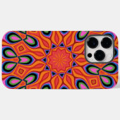 Coques Case-Mate iPhone Hipster Mandala Retro Orange (Verso (horizontal))