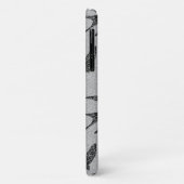 Coques Case-Mate iPhone Hirondelle japonaise en vol, charbon de bois et gr (Dos/Gauche)