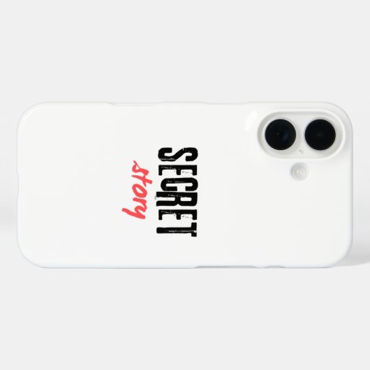 Coques Case-Mate iPhone histoire secrète (Verso (horizontal))