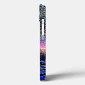 Coques Case-Mate iPhone hiver arbres impressionnisme soleil paysage (Verso / Gauche)