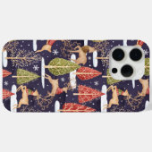 Coques Case-Mate iPhone Hiver des rennes Whimsical (Verso (horizontal))