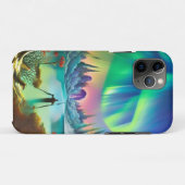 Coques Case-Mate iPhone Hiver en Alaska Aurora Borealis (Dos (Horizontal))