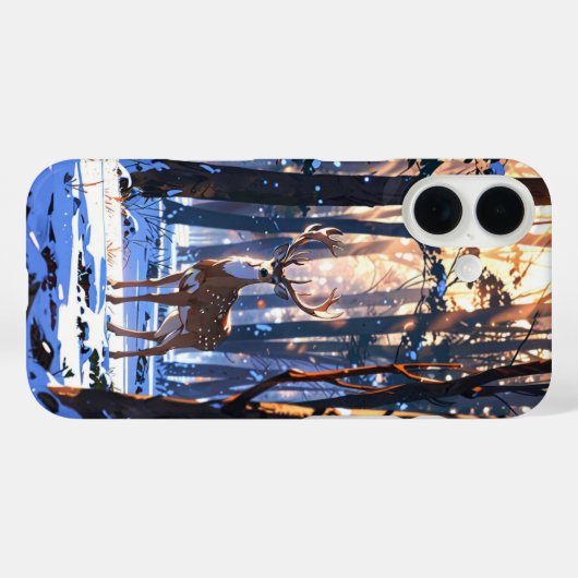 Coques Case-Mate iPhone Hivernal Cerf Spirit (Verso (horizontal))