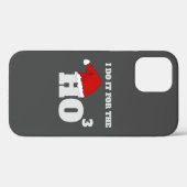 Coques Case-Mate iPhone Ho Ho Ho | Christmas Funny Text Holiday Cadeau (Verso (horizontal))