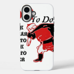 iPhone 16 Plus Case Ho Ho Ho ! Impression de la liste des tâches spéci