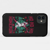 Coques Case-Mate iPhone Ho Ho Homerun Baseball Laid Christmas Sweat (Dos (Horizontal))
