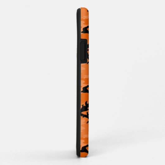 Coques Case-Mate iPhone HOC Orange Halloween Edition Camo (Dos/Droite)