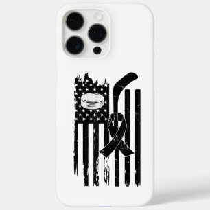 Coques iPhone 16 Pro Max Hockey Ruban Rose Sensibilisation Cancer Sein Spor