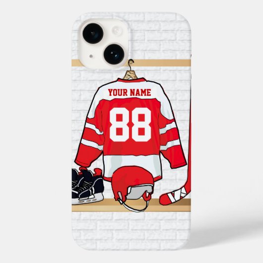 Coques Case-Mate iPhone Hockey sur glace du Jersey (Verso)