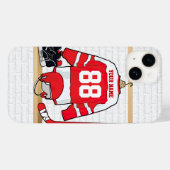 Coques Case-Mate iPhone Hockey sur glace du Jersey (Verso (horizontal))