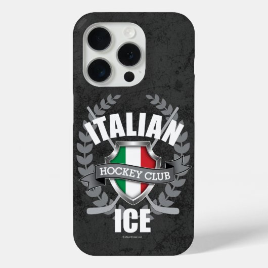 Coques Case-Mate iPhone Hockey sur glace italien (Verso)