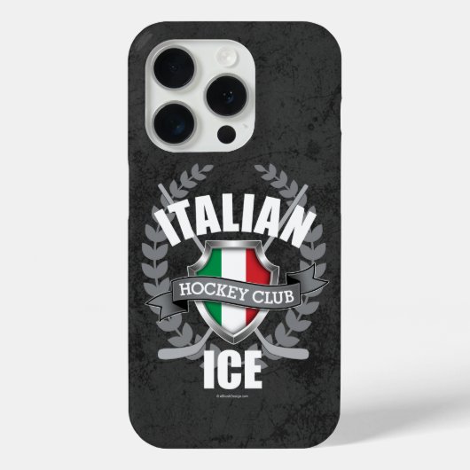 Coques Case-Mate iPhone Hockey sur glace italien (Verso)