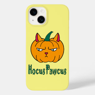 Coque Pour iPhone 14 Hocus pawcus citrouille d'Halloween chat roux magi