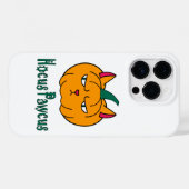 Coques Case-Mate iPhone Hocus pawcus Halloween citrouille ginger cat magie (Verso (horizontal))