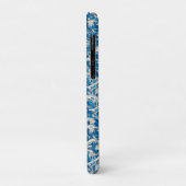 Coques Case-Mate iPhone Hokusai Grande vague Motif bleu marine (Dos/Gauche)