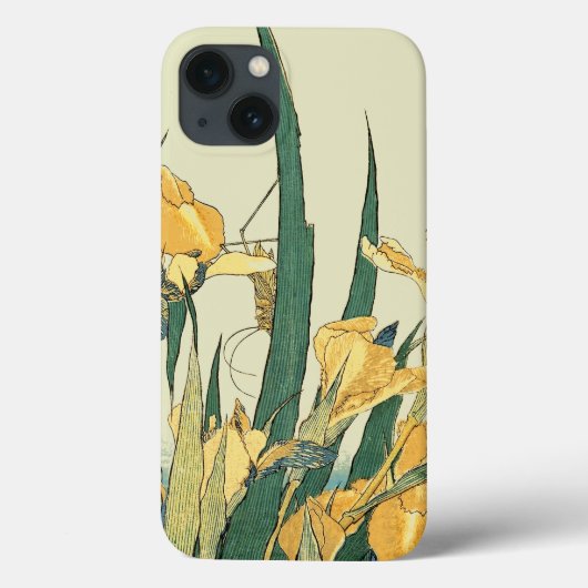 Coques Case-Mate iPhone Hokusai grasshopper et iris Japon (Verso)