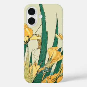 Coques iPhone 16 Hokusai Sauterelle Iris Impression Vintage : Japon