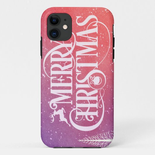 Coques Case-Mate iPhone Holiday Deer Landscape (Dos)