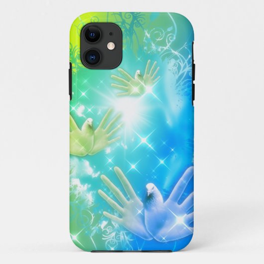 Coques Case-Mate iPhone holiES - Flying Hands Pigeons ART (Dos)
