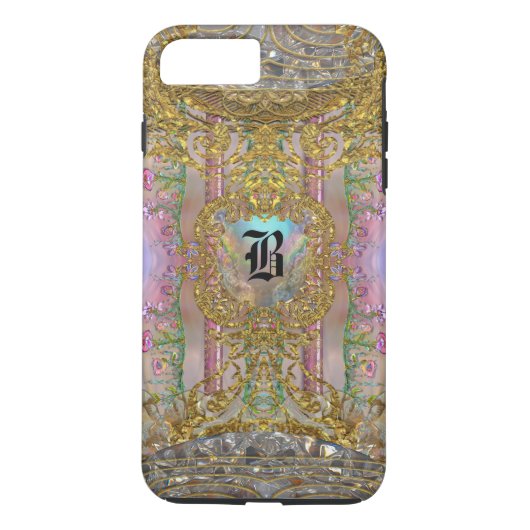 Coques Case-Mate iPhone Hollinger Girly Joli Monogramme 7 Plus (Dos)
