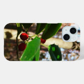Coques Case-Mate iPhone Holly Leaves (Verso (horizontal))