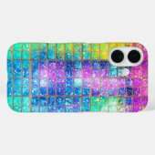Coques Case-Mate iPhone Holographic Mosaic Tile Rainbow Phone Case (Verso (horizontal))