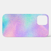 Coques Case-Mate iPhone Holographic real texture in blue pink green colors (Verso (horizontal))