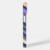 Coques Case-Mate iPhone Holographie abstraite/iridescente futuriste (Verso / Droite)