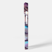 Coques Case-Mate iPhone Holographie abstraite/iridescente futuriste (Verso / Gauche)