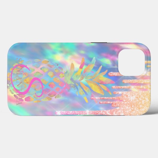 Coques Case-Mate iPhone Holographie Holographique Chic Parties scintillant (Verso (horizontal))