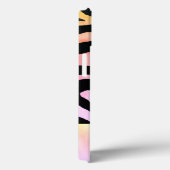 Coques Case-Mate iPhone Holographique Arc-en-ciel Zèbre Impression personn (Verso / Droite)