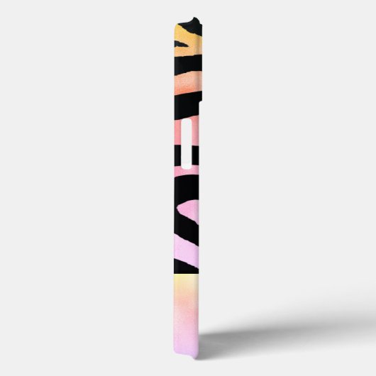 Coques Case-Mate iPhone Holographique Arc-en-ciel Zèbre Impression personn (Verso / Droite)