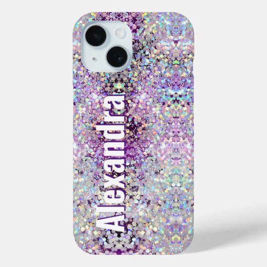 Coques Case-Mate iPhone Holographique Bling Étincelles Parties scintillant (Verso)