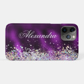 Coques Case-Mate iPhone Holographique Bling Luxe Parties scintillant étinc (Dos (Horizontal))